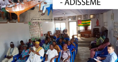 Club de la Presse du 09 01 2026 – Projet WACA- ADISSEME