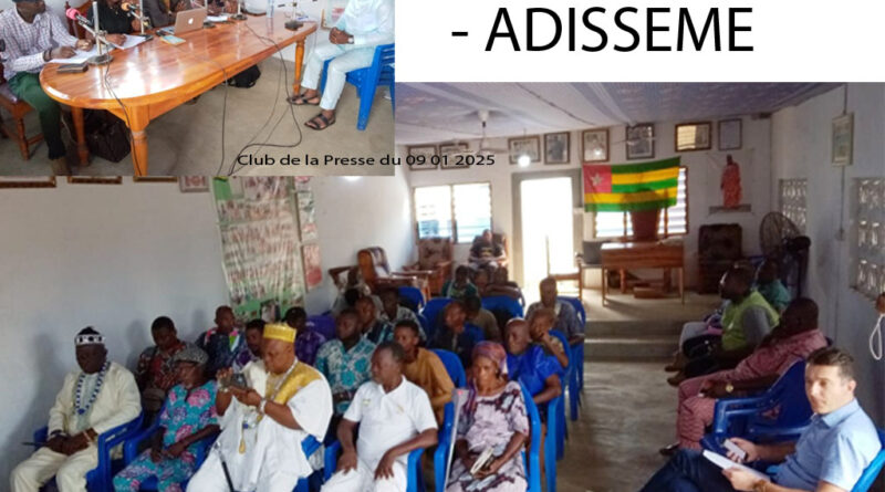 Club de la Presse du 09 01 2026 – Projet WACA- ADISSEME